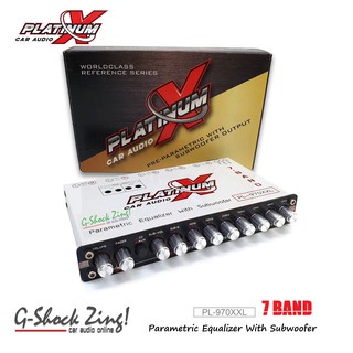 Platinum-X เครื่องเสียงรถยนต์/ปรีแอมป์ /Pre-amp Parametric/ 7แบนด์/7Band (แยกซับอิสระ) Platinum-X รุ่น PL-970XXL