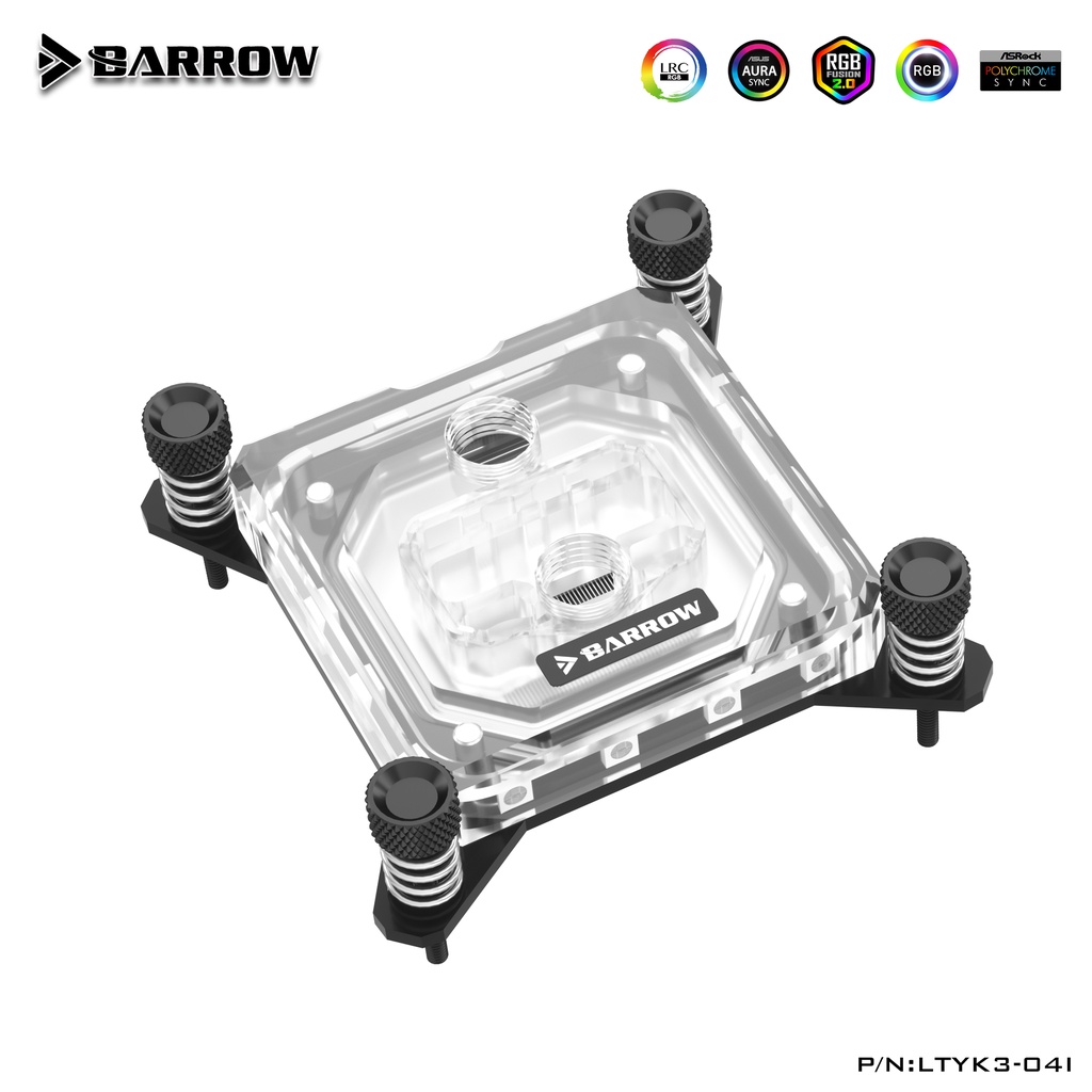 Barrow LTYK3-04I , สําหรับ Intel Lga1700/1200/115x/x99/x299 CPU Water Blocks, อะคริลิค Microcutting 