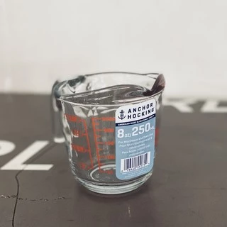 Anchor แก้วตวง 8 oz จำนวน 2 ชิ้น (ใส) Made in USA