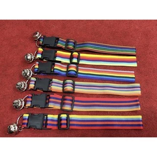 (โค้ดส่งฟรีหน้าร้าน) (คละสีคละลาย)ปลอกคอสุนัข🐶 รุ่นจัมโบ้ กระดิ่งใหญ่ ทำจากเชือกไนล่อน น้ำหนักเบาไม่อุ้มน้ำ ยาว 21 นิ้ว