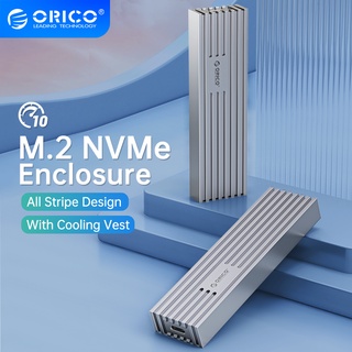 Orico เคส M.2 NVME SSD USB4 พร้อมเสื้อกั๊กระบายความร้อน อลูมิเนียม 20Gbps สําหรับอัพเกรดไดรฟ์โซลิดสเตท Type-C M2 NVME SSD M232C3-G2