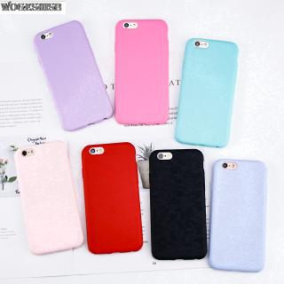 Iphone 5 5s SE 6 6S 7 8 Plus เคส TPU เคสสีลูกกวาด