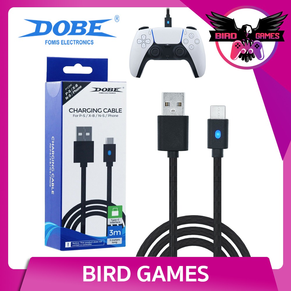 สายชาร์จจอย Ps5 , XBox series X Dobe PS5 Charging Cable Data [USB Charger for Ps5] [สายชาร์จ] [DualSense] [Dual Sense]