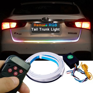 ไฟเลี้ยว LED Strip Trunk ท้ายไฟเลี้ยวไฟเลี้ยวชนิดการไหล DRL 12v