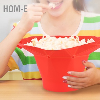 [พร้อมส่ง] Folding Microwave Oven Popcorn Bowl DIY Silicone Maker Machine Home Kitchen Tool Red