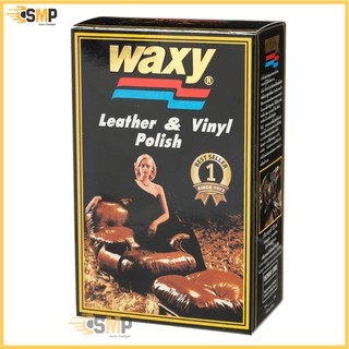 Waxy น้ำยาขัดเงา เบาะรถยนต์ 125มล. แถมฟรีฟองน้ำ