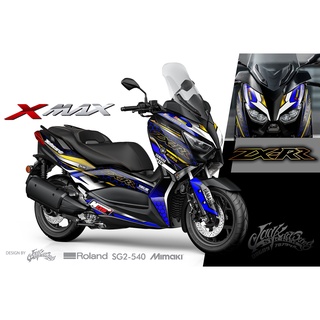 สติ๊กเกอร์แต่งลายรถ YAMAHA X-MAX ลาย ZX-RR