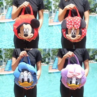 YTหมอนผ้าห่ม กลม Mickey มิกกี้ &amp; Minnie มินนี่ &amp; Donald Duck โดนัลดั๊ก &amp; Daisy เดซี่ 35x60นิ้ว