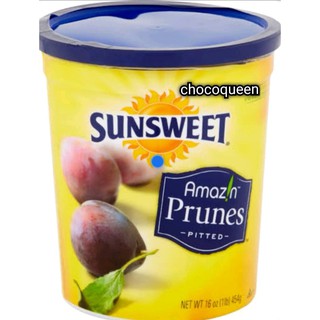 ลูกพรุน Sunsweet แบบไม่มีเมล็ดสูตรหวานน้อย น้ำหนัก 454 g