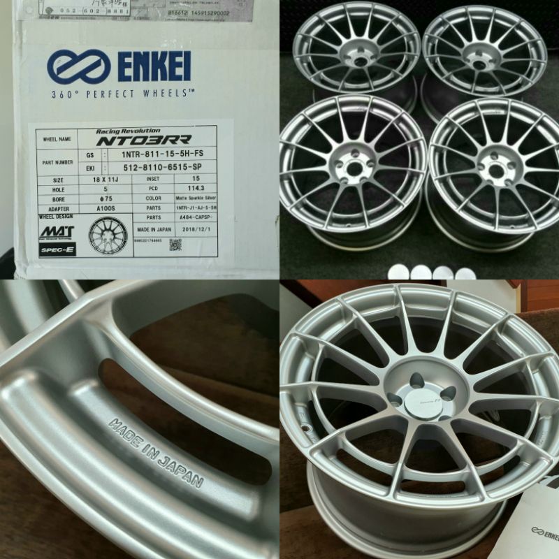 Enkei NT03RR แท้ 🇯🇵 ของใหม่ 18 × 11 GTR spec