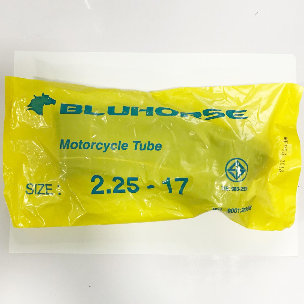ยางใน ยี่ห้อ Blu Horse (โรงงานผลิตเดียวกับ Deestone) สำหรับ รถจักรยานยนต์ 2.25-17 (60/90-17) 1 อัน