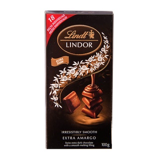 🏵ขายดี🏵 Lindt - Lindor Extra Dark 100g. ลินด์ - ลินเดอร์ เอ็กซ์ตร้า ดาร์ก 100กรัม. พร้อมส่ง🎏🎏