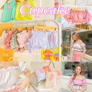 💖🧁 Cupcake 🌟👗เสื้อปาดไหล่ทรงฮิต มาใหม่ค่า สาวๆคาเฟ่ ได้ฟีลลูกคุณสุดๆ