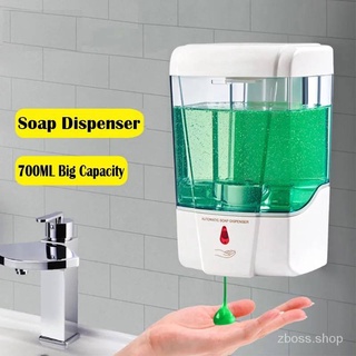 เครื่องจ่ายเจลล้างมือ เครื่องจ่ายสบู่เหลว Sensor Soap Dispenser ติดผนัง700ml  เครื่องจ่ายแอลกอฮอล์ -สินค้ามีพร้อมส่ง-