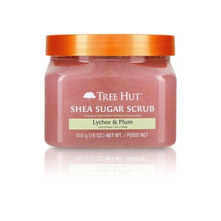 TREE HUT ผลิตภัณฑ์ขัดผิว Tree Hut Shea Sugar Scrub Lychee &amp; Plum ขนาด 510 กรัม ผลิตภัณฑ์ขัดผิว ผลิตภัณฑ์ดูแลผิวกาย ผลิตภ