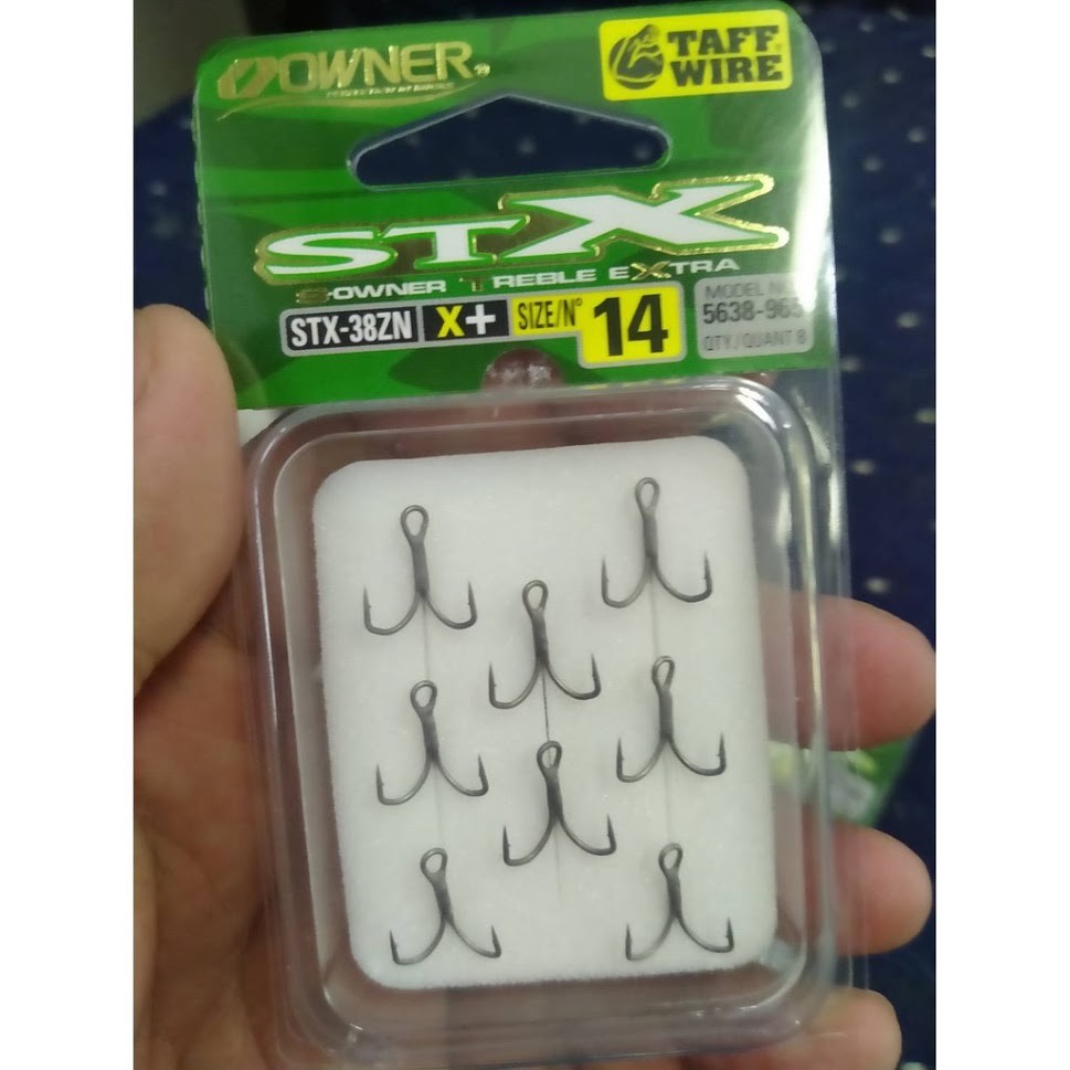 ตะขอเบ็ดสามทาง Owner STX-38ZN(3X) พร้อมส่ง (มีบริการเก็บปลายทาง)