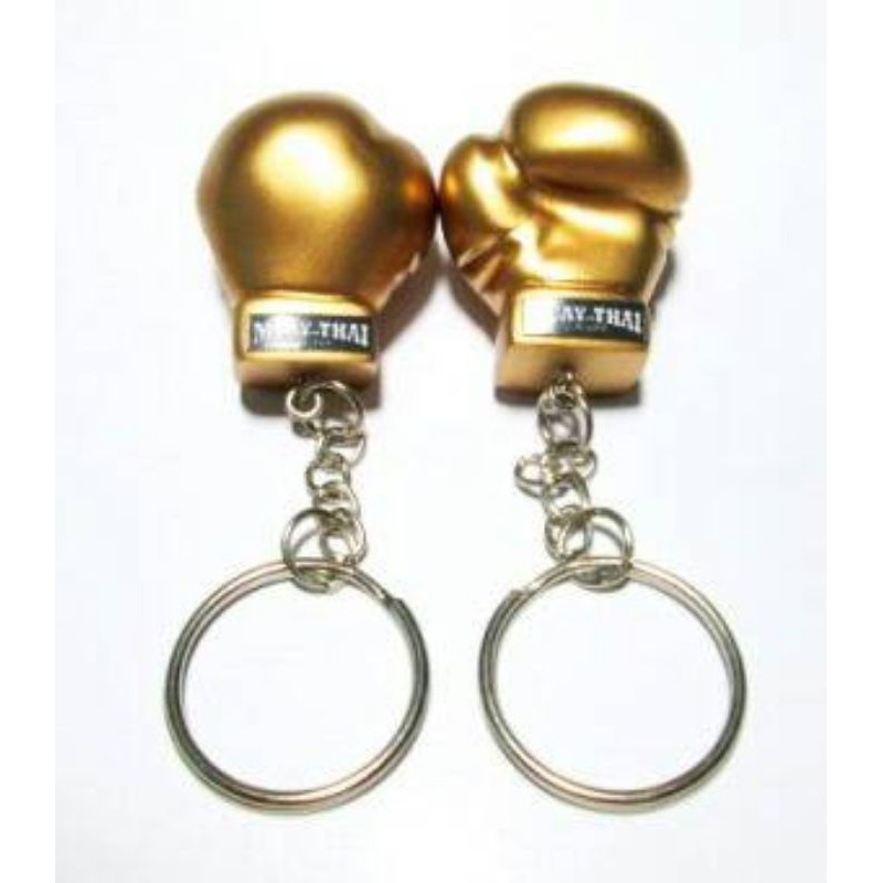 พิเศษ พวงกุญแจนวมมวยทอง 1 พวง (Boxing Gloves Key Chain)พวงกุญแจกางเกงมวยไทย นวมมวยไทย นวมชกมวย กระสอบทราย