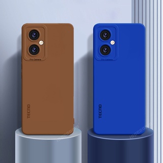 เคสซิลิโคนนิ่ม สีพื้น สําหรับ TECNO CAMON 19 Pro NEO 18T 18P 18 Premier 5G