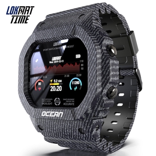 Lokmat Ocean Sports สมาร์ทวอทช์ผู้หญิง IP68 ฟิตเนสกันน้ำทนทาน Smartwatch กลางแจ้งผู้ชายสำหรับสมาร์ท