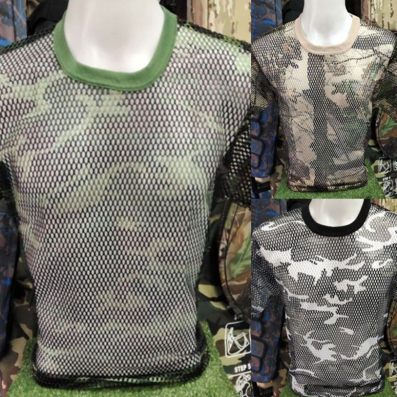 เสื้อตาข่ายฉรุลายพรางใส่สบายไม่ร้อนเย็ญสบาย
