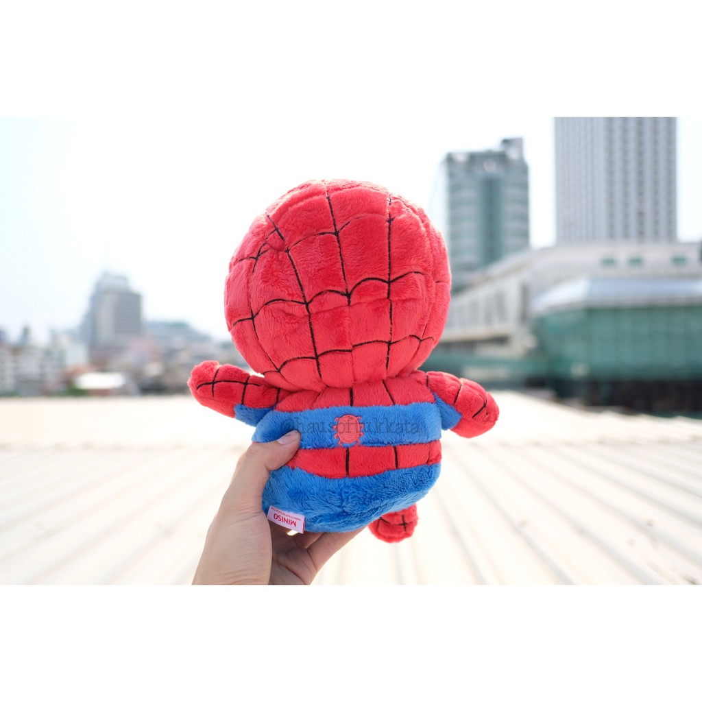 ตุ๊กตา Ironman ไอรอนแมน & Captain America กัปตันอเมริกา & Spiderman สไปเดอร์แมน ผ้าขน ท่านั่ง 9นิ้ว Marvel มาร์เวล ราคา ถูกที่สุด ดีลบีเคเค แกลเลอรีภาพที่ 7