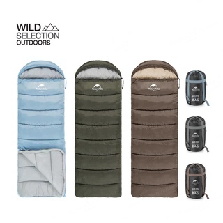 ถุงนอน Naturehike  ถุงนอนผ้าฝ้าย กันน้ำ U series envelope sleeping bag with hood NH20MSD07