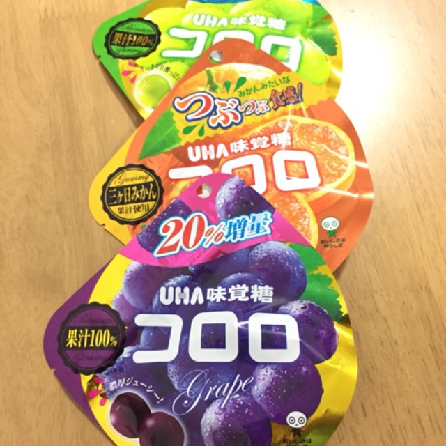 UHA premium gummy ทำจากน้ำผลไม้ 100%