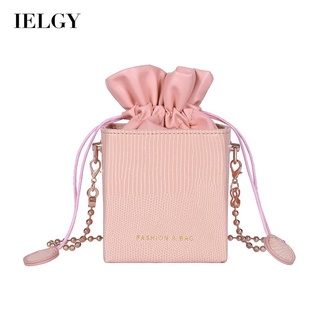 IELGY Womens Draw Strap Crossbody Bucket Bag Fashion One Shoulder Mini Pearl