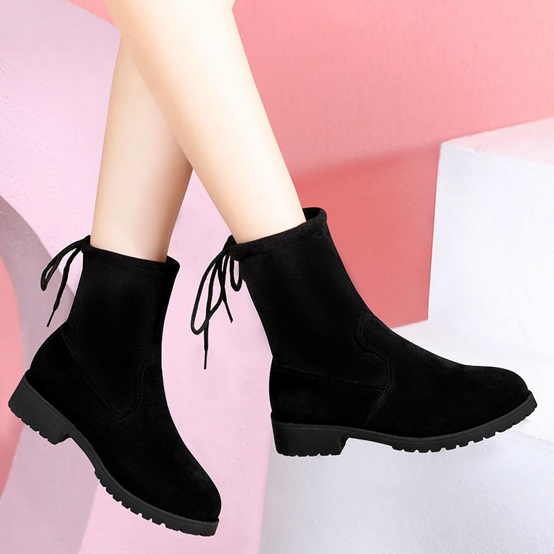 รองเท้าบูท รองเท้าบูทผู้หญิง เตรียมจัดส่ง เด็กชายและเด็กหญิง รองเท้าบูทมาร์ตินเกาหลี รองเท้าบูทผู้หญ