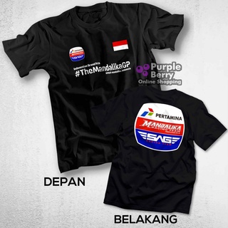 เสื้อยืดพิมพ์ลายแฟชั่น เสื้อยืด ผ้าฝ้าย พิมพ์ลาย Mandalika Racing Team Circuit Indonesian Grand Prix Moto GP SAG - Combe