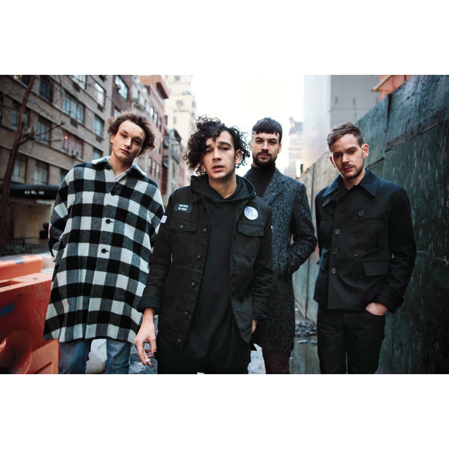 โปสเตอร์ The 1975  Matty Healy แมตทิว ฮิลลี่ ตกแต่งผนัง Music Poster โปสเตอร์วินเทจ โปสเตอร์วงดนตรี 