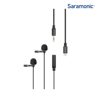 Saramonic LavMicro-U1C ไมโครโฟนแบบสายหนีบปกเสื้อความยาว 6 เมตร แบบไมค์ 2 หัว ออกแบบมาเพื่อการบันทึกเสียงมากกว่า 1 คน