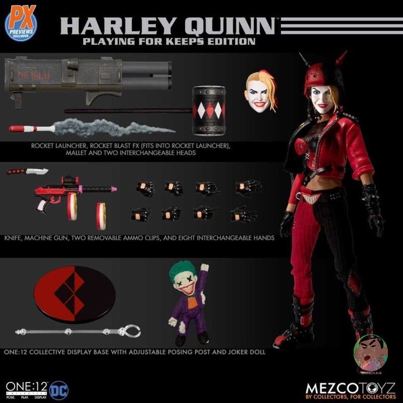 MEZCO 1/12 DC PX Limited Harley Quinn Playing For Keeps Edition Action figure