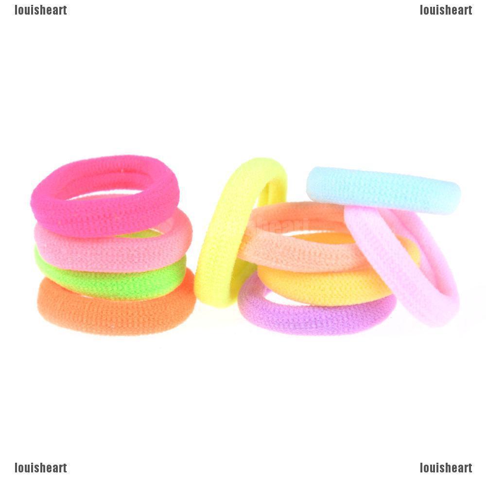 Thro 50pcs Baby Girls Children Elastic Hair Ties Bands Rope