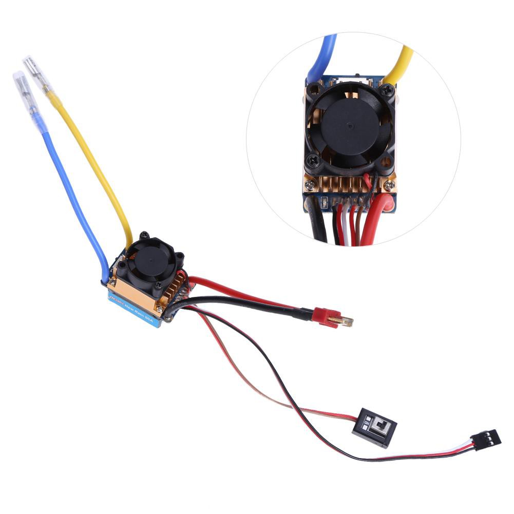 320A Brushed Esc อุปกรณ์ควบคุมความเร็วไฟฟ้ากันน้ําสําหรับรถบังคับวิทยุ