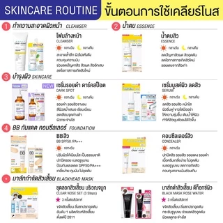 (1ซอง) Clear Nose เคลียร์โนส ครบทุกสูตร มอยส์ / กันแดด / เซรั่มไฮยา / เซรั่มบูสผิว / วิตซี
