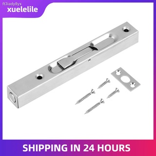Home Gate Door Security Guard 304 Stainless Steel Flush Latch Slide Lock