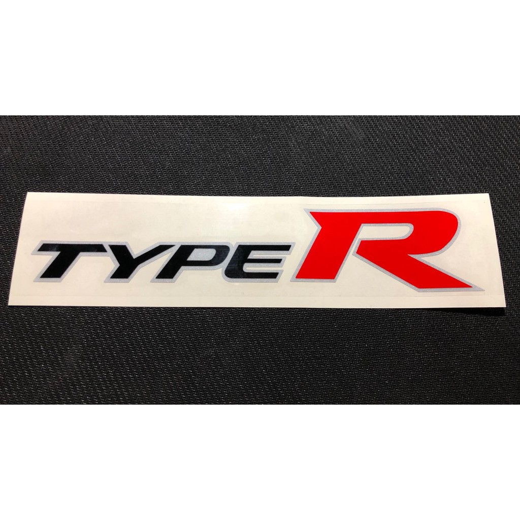 สติกเกอร์ TYPE R งานสะท้อนแสง 3M  สติกเกอร์แต่งรถHonda  ***หากต้องการซื้อคู่ ให้กดสั่งซื้อ 2 แผ่น***
