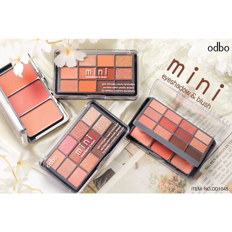 อายแชโว์ ทาตา โอดีบีโอ มินิ อายแชโดว์ แอนด์ บลัช MiNi EYESHADOW&BLUSH OD1045