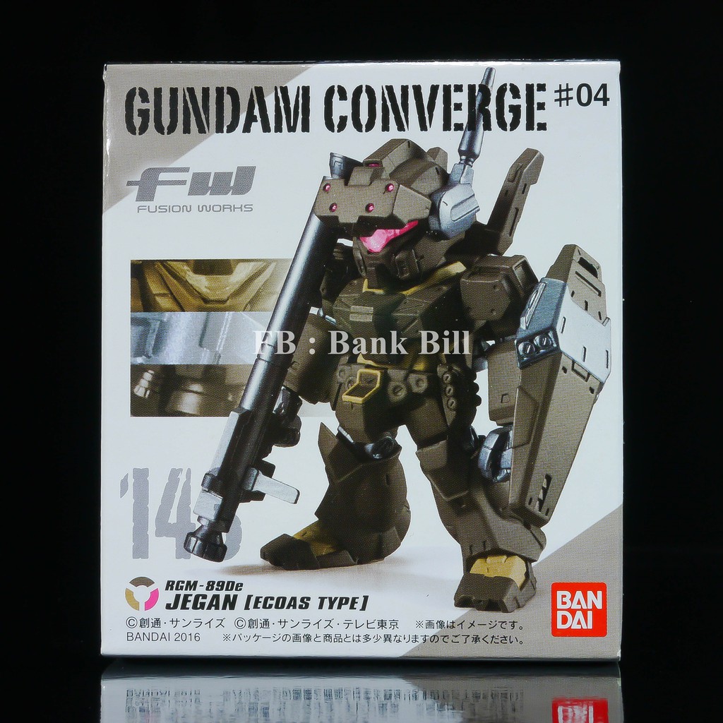 ฺฺกันดั้ม Bandai Candy Toy FW Gundam Converge #04 No.143 RGM-890e Jegan [ECOAS Type]