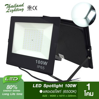 สปอร์ตไลท์รุ่น APPLE  LED 100W แสงสีขาว Daylight Spotlight LED 100W ใช้ไฟบ้าน AC 220V