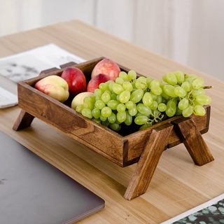 ถาดไม้ ถาดใส่ของ ทำจากไม้สักแท้