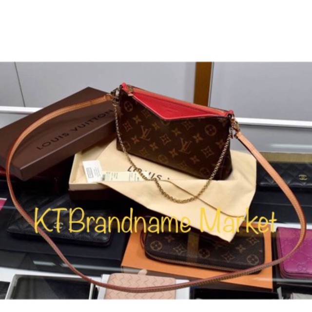 Louis Vuitton pallas clutch cross bag | Shopee Thailand