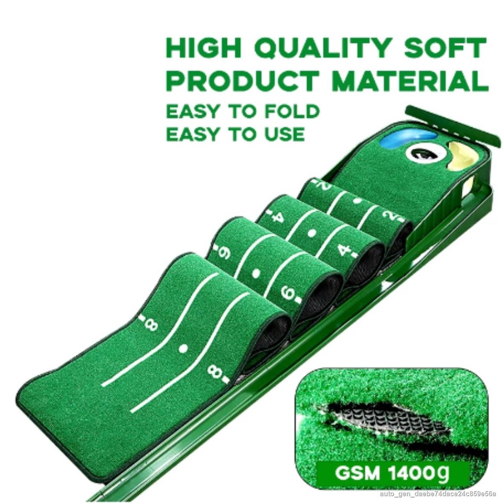 Golf Carpet Putting Mat Thick Smooth Practice Putting Rug For Indoor