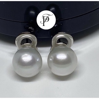 South sea Pearl Stud Earring 11 mm💓 สีขาวกลมสวยค่ะ😍