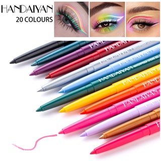 1PC 20 Colors Ultra-fine Eyeliner Gel Professional Long-lasting Waterproof and Sweat-proof White Black Eye Liner Makeup TSLM2