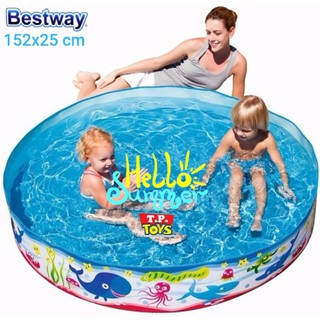 T.P. TOYS BESTWAY สระน้ำ สระน้ำขอบตั้ง ขนาด 5 ฟุต (150 ซม.) คละลาย