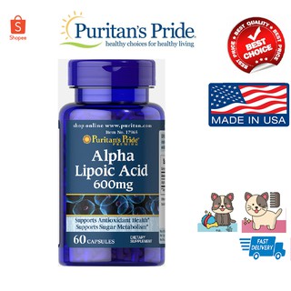 Puritan Pride Alpha Lipoic Acid 600 mg 60 capsules exp06/2025