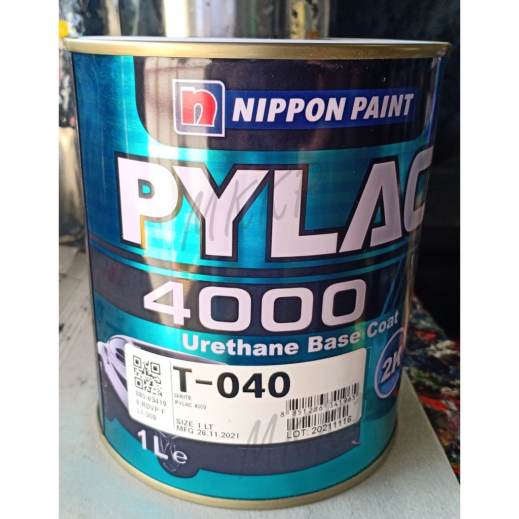 สีรถยนต์ สีพ่นรถยนต์ สีพ่นรถยนต์2k TOYOTA PYLAC 4000 สีไพแลค2k เบอร์ T-040 (สีขาวโตโยต้า) (ขนาด 1 ลิ