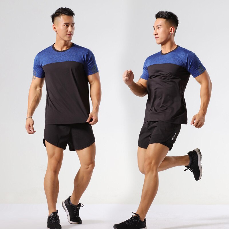 2 Pcs/Set Men's Tracksuit Gym Fitness Football Sports Suit Clothes